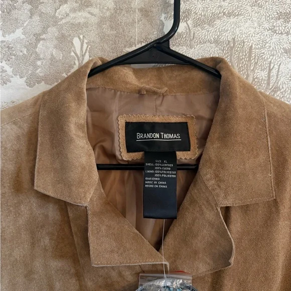 Vintage NWT Brandon Thomas Tan Suede Women's Jacket - Picture 3 of 5
